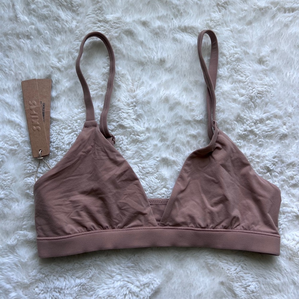 Skims Women's Fits Everybody Triangle Bralette Sienna Size XS BR-TRI-9200 NWT